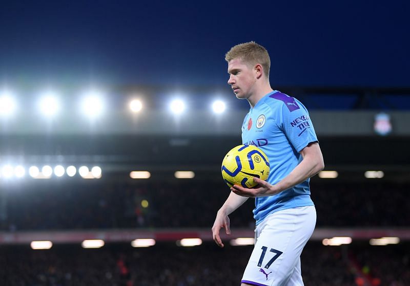 Kevin de Bruyne is on course to beat Thierry Henry's long-standing assists record this season